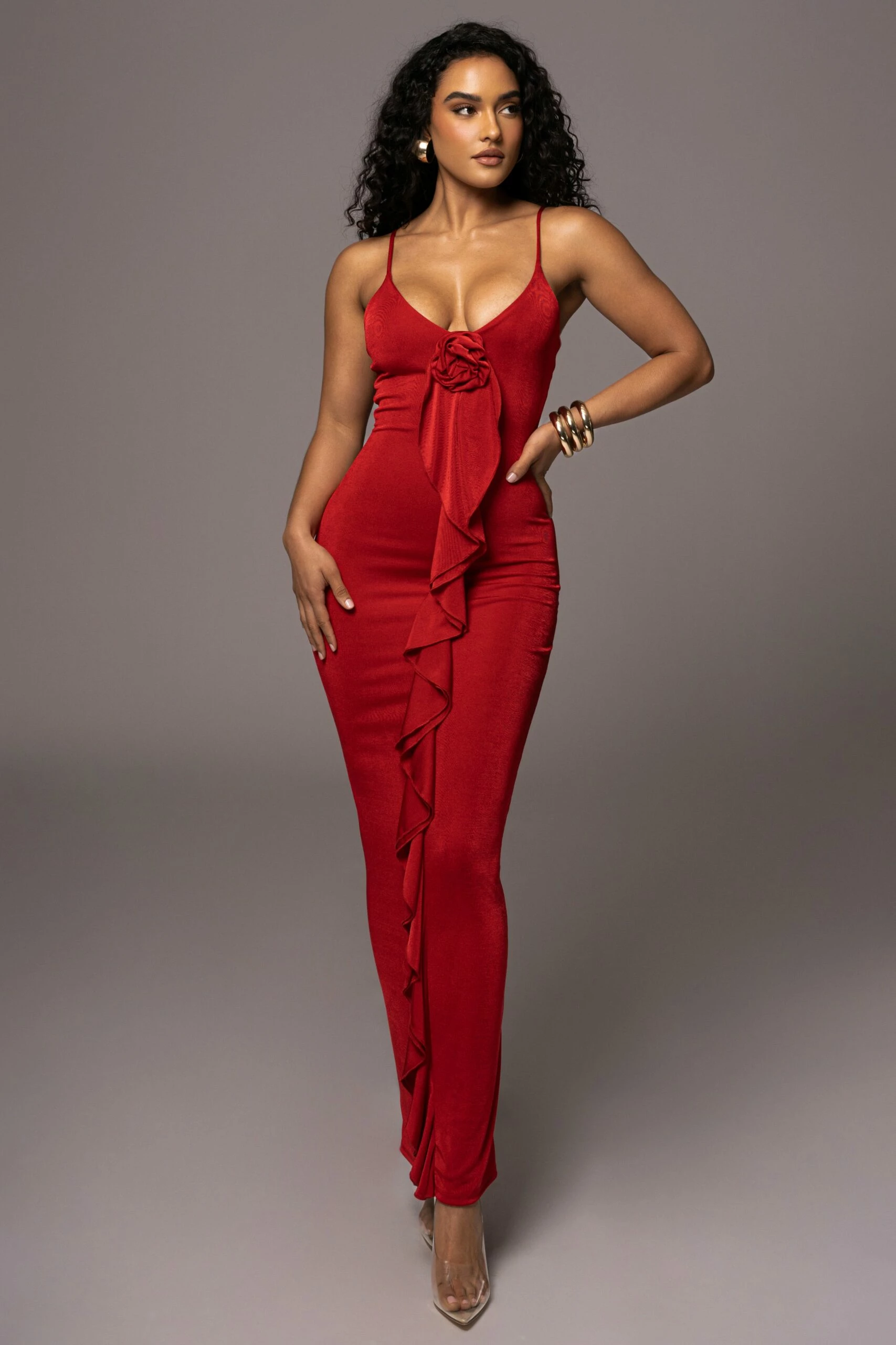 Red Rosalinda Maxi Dress 6 Red Rosalinda Maxi Dress - Image 4