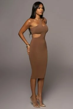 Pecan By My Side Cutout Dress 13 Pecan By My Side Cutout Dress -Jluxlabel Shop PRODUCT JUL222022 BASIX 2