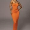 Tangerine One Of One Maxi Dress