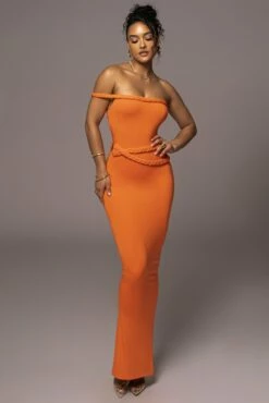 Tangerine One Of One Maxi Dress