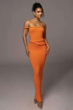 Tangerine One Of One Maxi Dress -Jluxlabel Shop PRODUCT JUL262023 ASAP 52