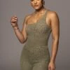 Olive Malibu Nights One Shoulder Bodysuit -Jluxlabel Shop PRODUCT JUL262023 AUGDROP12 28