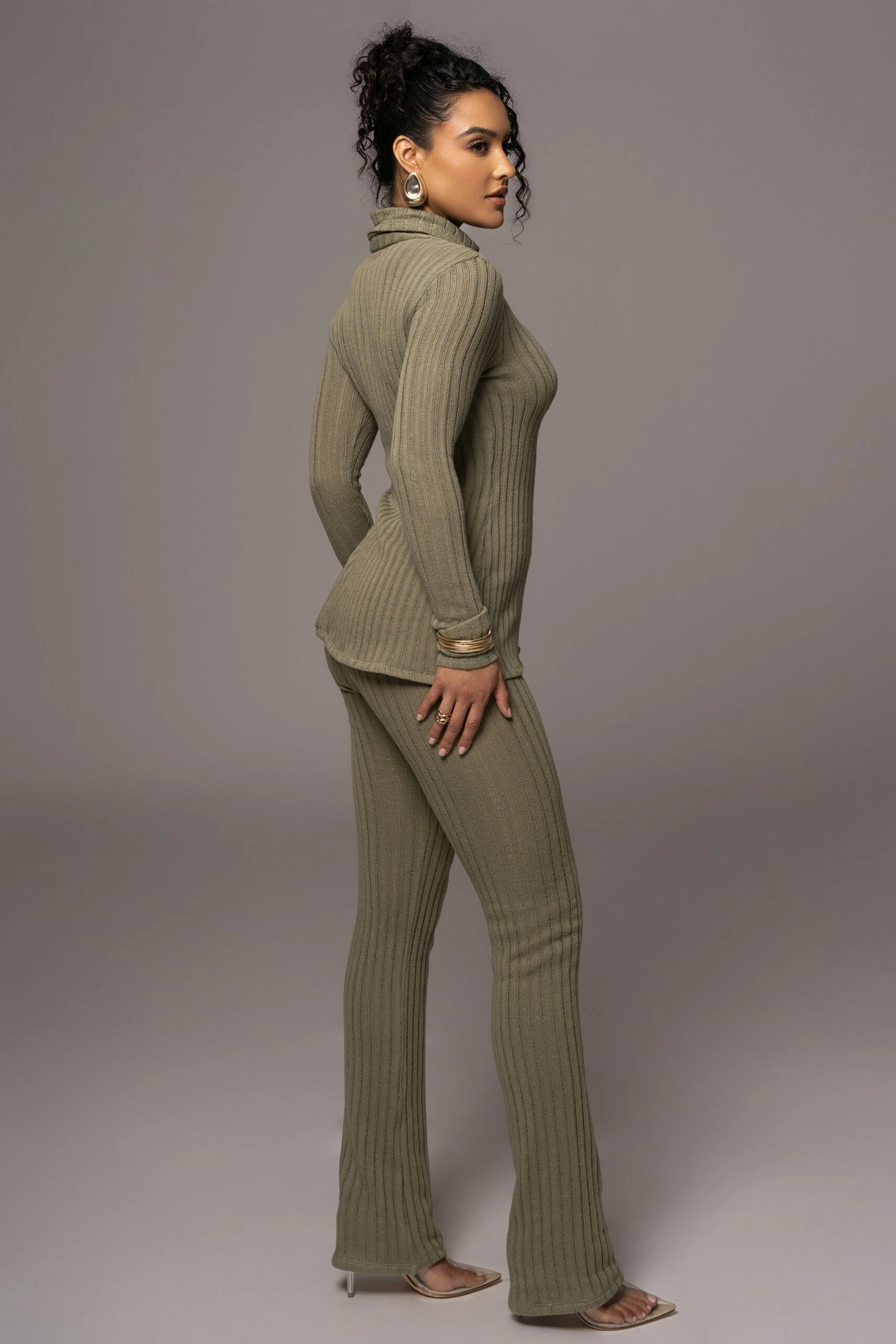 Olive Better Together Ribbed Pants 10 Olive Better Together Ribbed Pants - Image 8