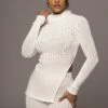 White One Call Away Ribbed Turtleneck Top -Jluxlabel Shop PRODUCT JUL262023 AUGDROP12 62