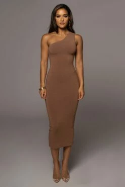Pecan Meara One Shoulder Dress 17 Pecan Meara One Shoulder Dress -Jluxlabel Shop PRODUCT JUL282022 BASIX 208