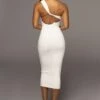 Ivory Meara One Shoulder Dress