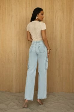 Medium Wash Denim Val Slouch Cargo Jeans 16 Medium Wash Denim Val Slouch Cargo Jeans -Jluxlabel Shop PRODUCT JUL52023 CROCHET2 118