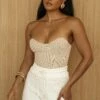 Beige Good Life Tube Top -Jluxlabel Shop PRODUCT JUL52023 CROCHET2 215