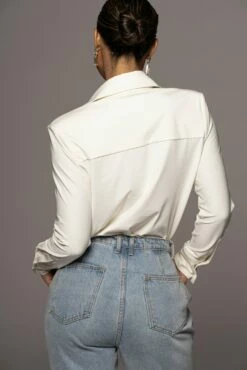 Ivory Jaxson Button Up -Jluxlabel Shop PRODUCT JUL72022 RESHOOTS 24