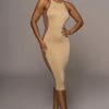 Tan The Hills Contrast Dress