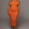 Tangerine The Hills Contrast Dress