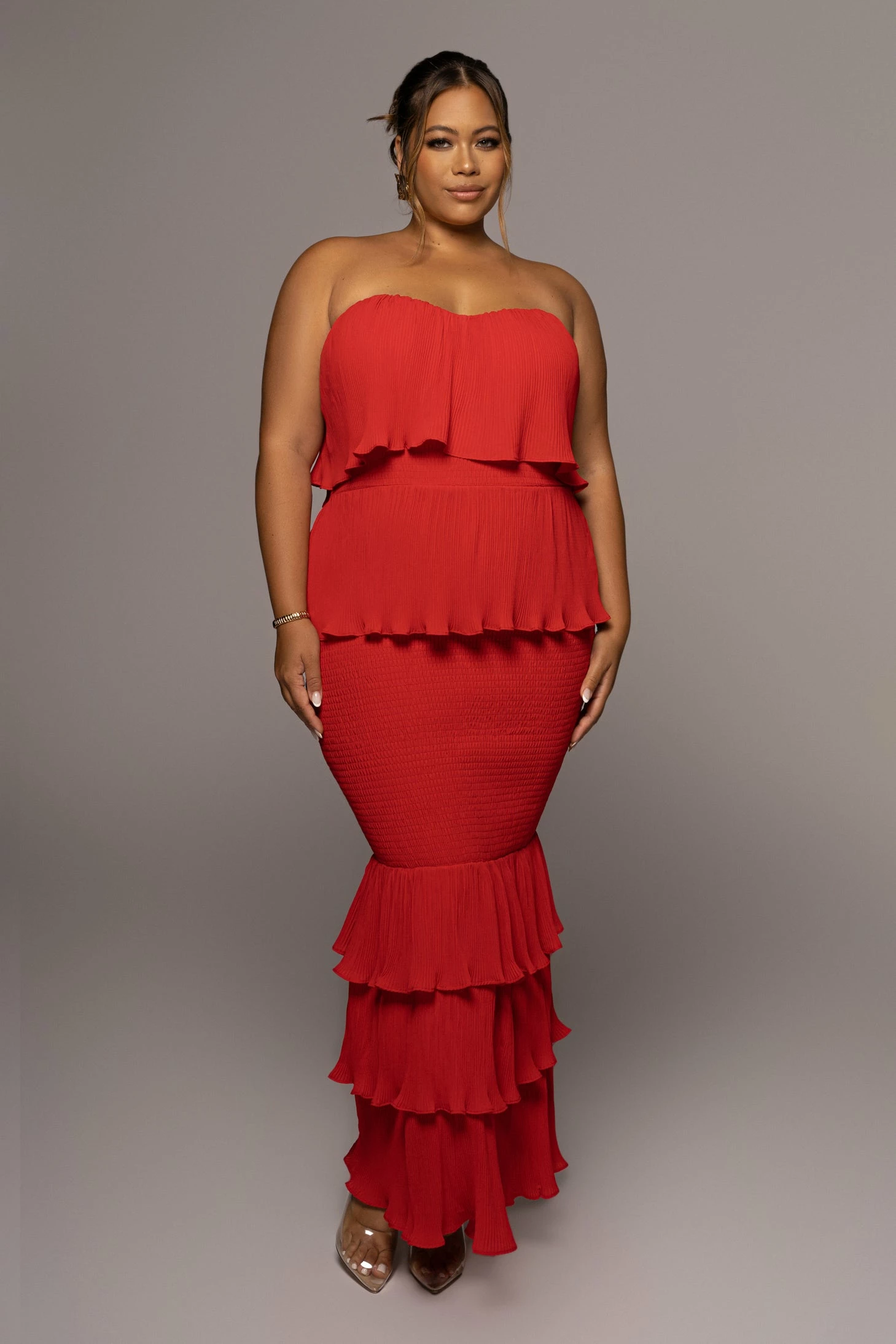 Red Casa Blanca Ruffle Dress 10 Red Casa Blanca Ruffle Dress - Image 8