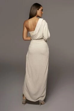 Natural Evita Linen Draped Dress -Jluxlabel Shop PRODUCT JUNE232021 JLUX 55