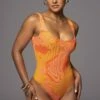 Orange Private Getaway Mesh Bodysuit -Jluxlabel Shop PRODUCT JUNE272023 ASAP 2
