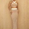 Tan Heartbreaker Two-Piece Skirt Set -Jluxlabel Shop PRODUCT JUNE272023 CROCHET 126