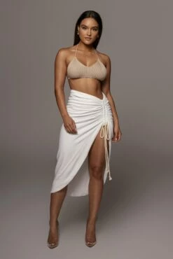 Ivory Spring Ruched Linen Skirt 21 Ivory Spring Ruched Linen Skirt -Jluxlabel Shop PRODUCT JUNE32021 135