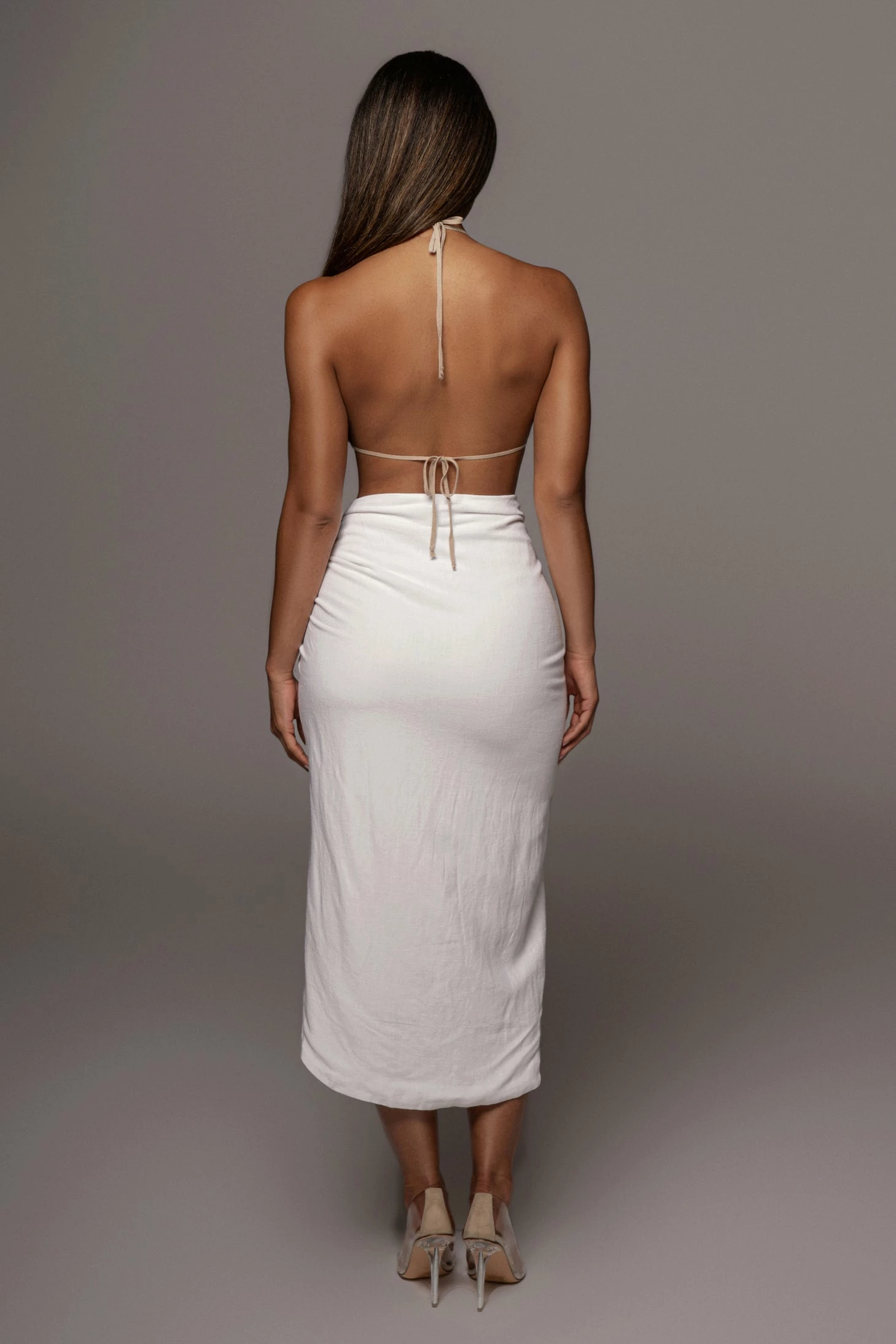 Ivory Spring Ruched Linen Skirt 13 Ivory Spring Ruched Linen Skirt - Image 11