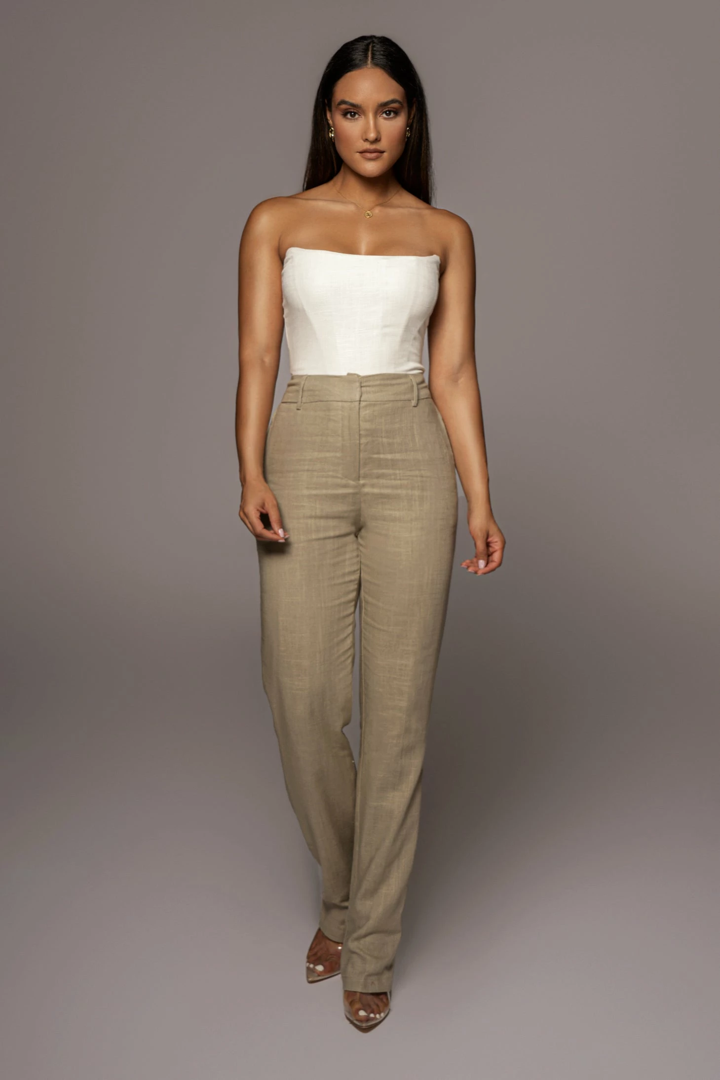 White Fenix Reversible Linen Corset 8 White Fenix Reversible Linen Corset - Image 6