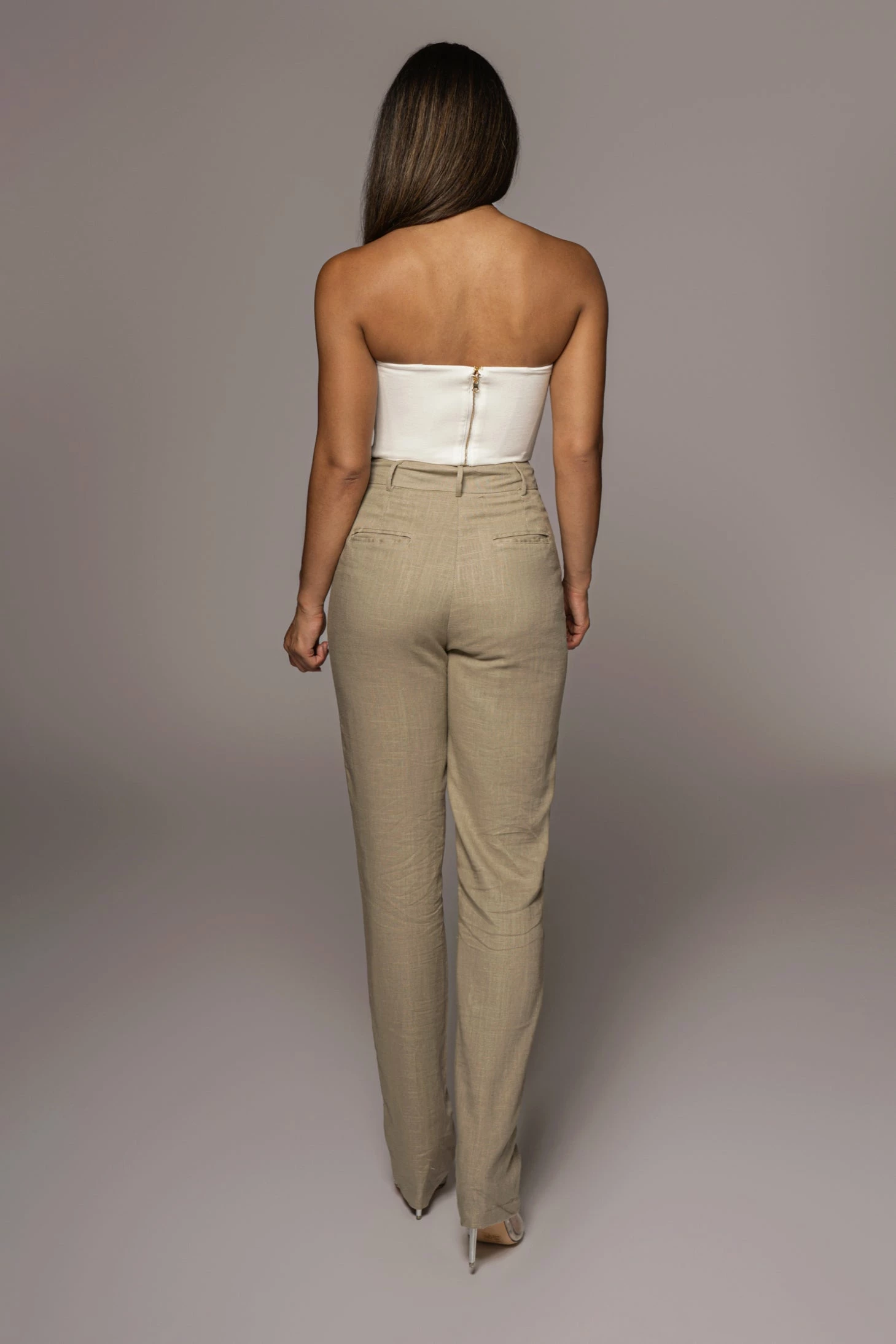 White Fenix Reversible Linen Corset 17 White Fenix Reversible Linen Corset - Image 15