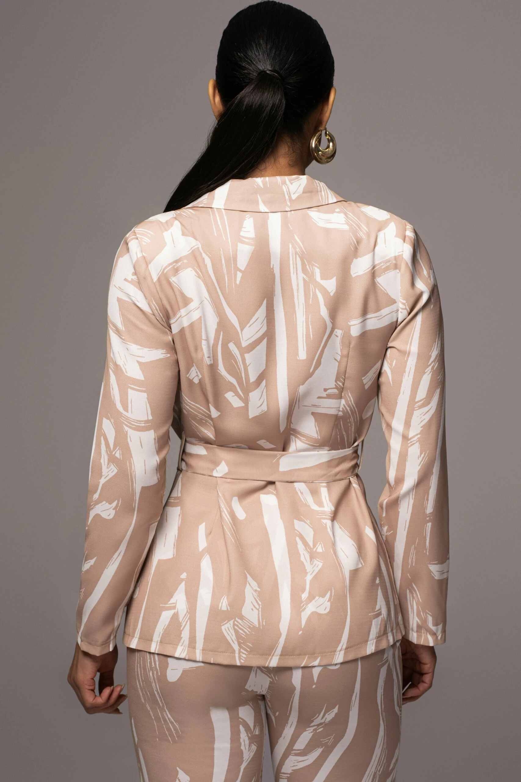 Beige Frida Print Pant Set 8 Beige Frida Print Pant Set - Image 6