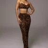 Leopard Lead You On Skirt Set