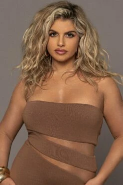 Pecan Unpredictable Midi Dress -Jluxlabel Shop PRODUCT MAR132023 136