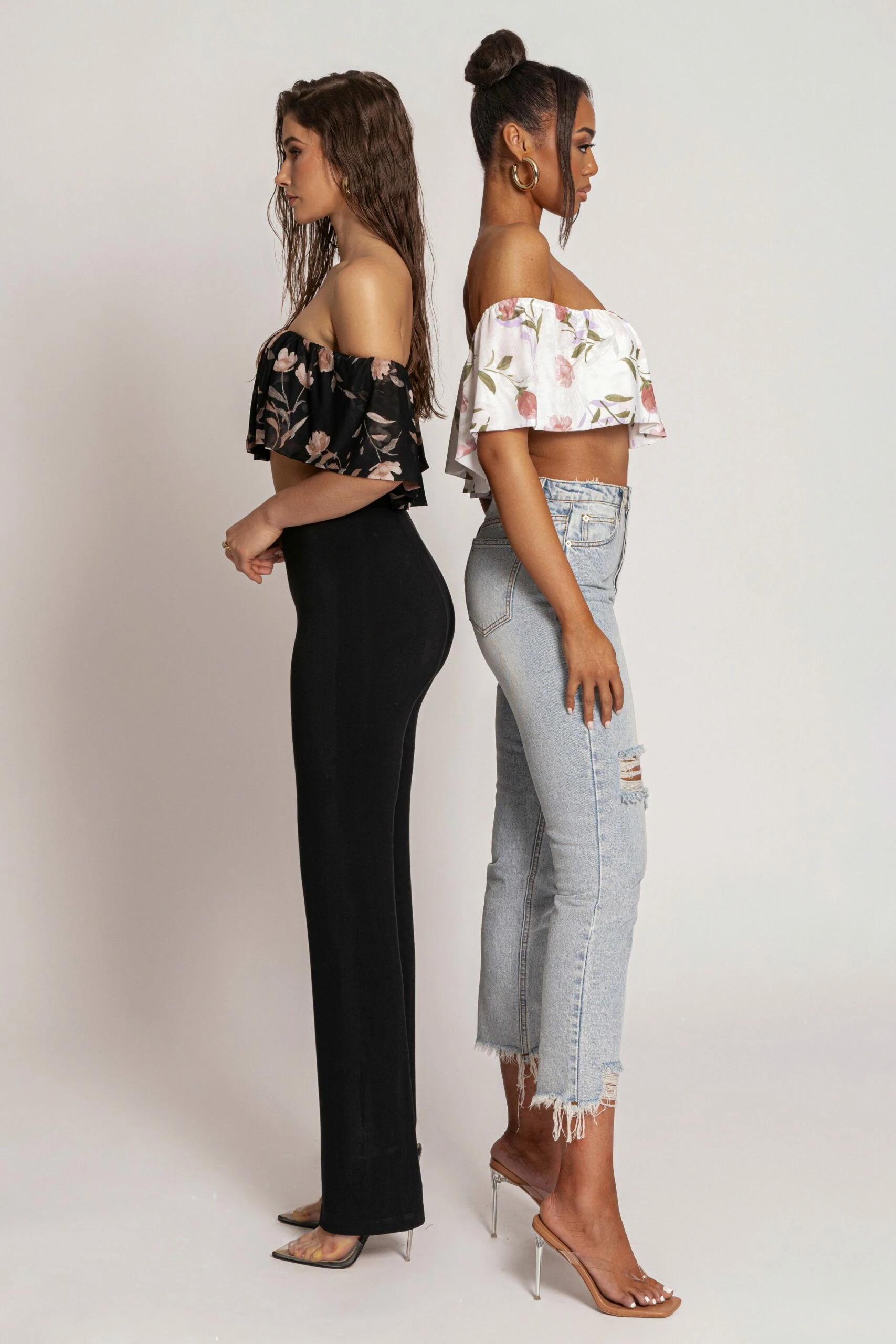 Black Floral Garden Party Crop Top 12 Black Floral Garden Party Crop Top - Image 10