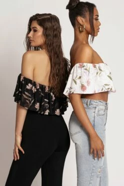 Black Floral Garden Party Crop Top 22 Black Floral Garden Party Crop Top -Jluxlabel Shop PRODUCT MAR202023 29 6fd2fe8a 8e23 4a78 974d 1cd0ccd7c537