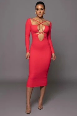 Persimmon Mesmerize Midi Dress