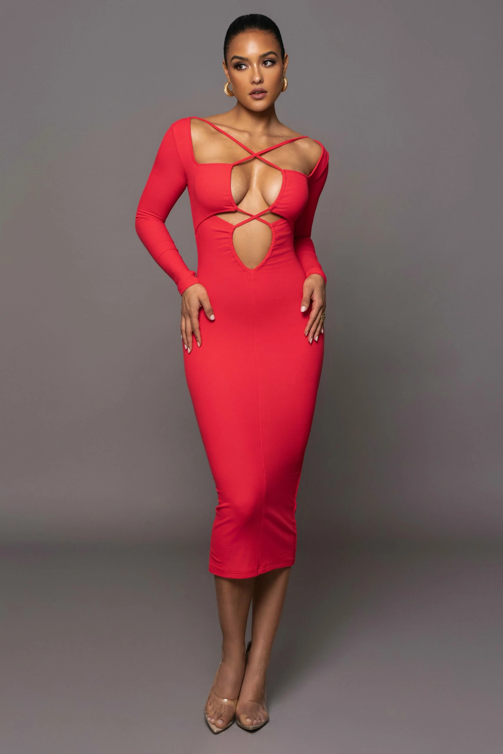 Persimmon Mesmerize Midi Dress 5 Persimmon Mesmerize Midi Dress - Image 3