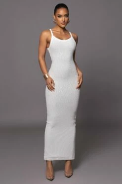 Ivory Back To You Maxi Dress