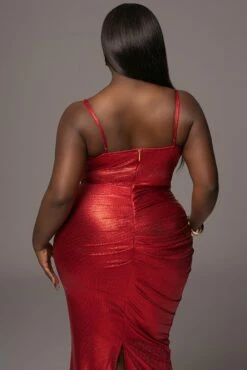 Red Rubi Cowl Neck Cocktail Dress -Jluxlabel Shop PRODUCT MAY112023 27