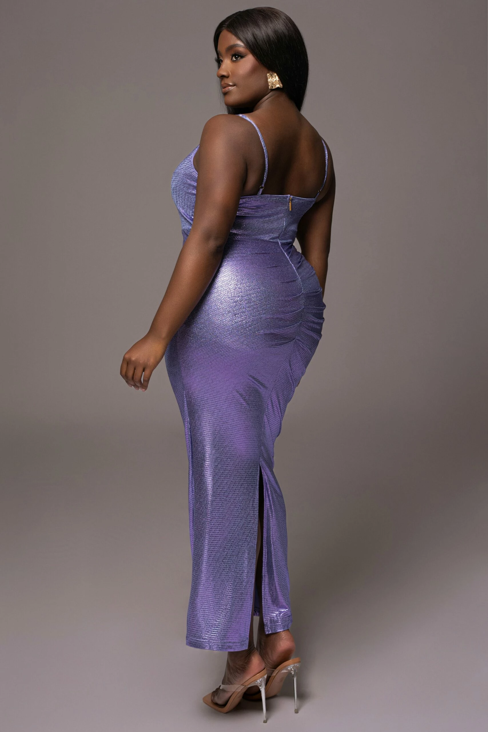 Purple Rubi Cowl Neck Cocktail Dress 11 Purple Rubi Cowl Neck Cocktail Dress - Image 9