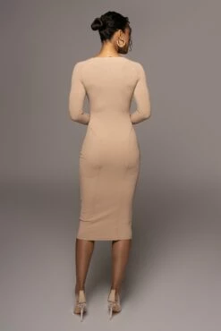 Beige High Expectations Midi Dress 29 Beige High Expectations Midi Dress -Jluxlabel Shop PRODUCT MAY132022 63