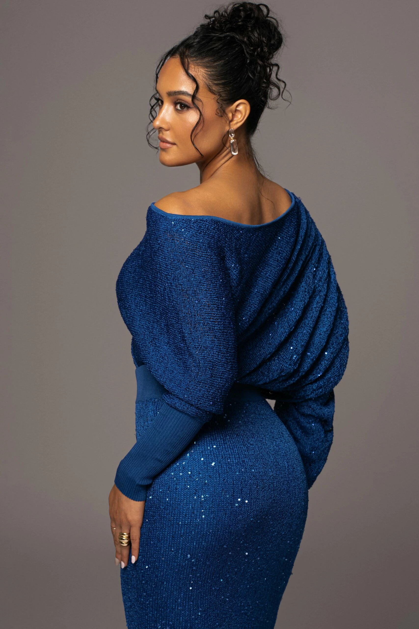 Blue Night Sky Sequin Skirt Set 9 Blue Night Sky Sequin Skirt Set - Image 7