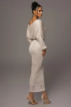 Beige Night Sky Sequin Skirt Set 25 Beige Night Sky Sequin Skirt Set -Jluxlabel Shop PRODUCT MAY172023 123