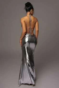 Silver Heart Of Gold Maxi Dress 35 Silver Heart Of Gold Maxi Dress -Jluxlabel Shop PRODUCT MAY172023 15
