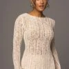 Light Beige Hideaway Crochet Knit Top 2 Light Beige Hideaway Crochet Knit Top -Jluxlabel Shop PRODUCT MAY172023 33