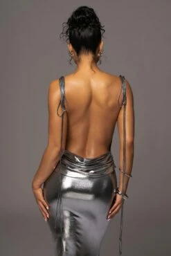 Silver Heart Of Gold Maxi Dress 28 Silver Heart Of Gold Maxi Dress -Jluxlabel Shop PRODUCT MAY172023 5