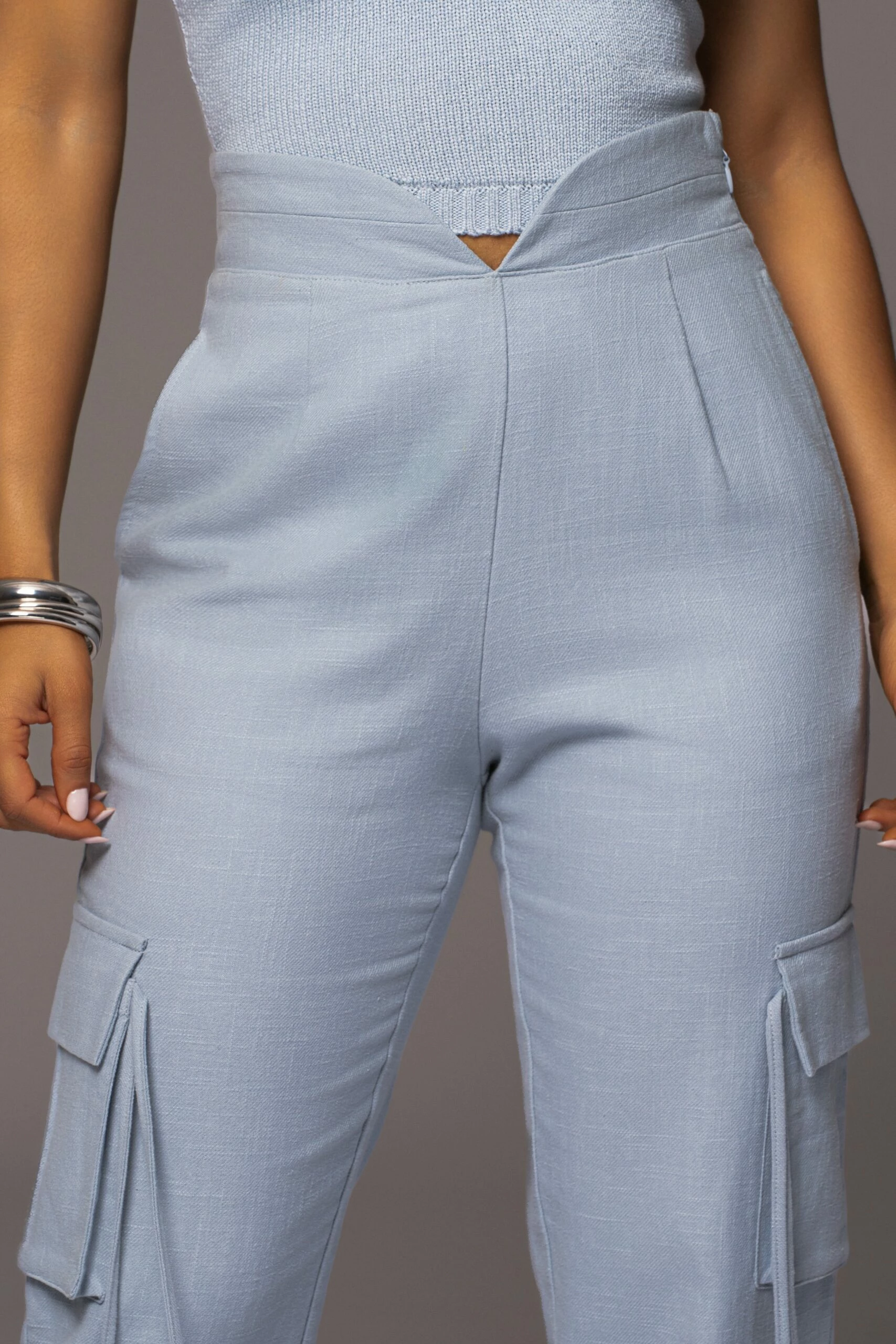 Blue Better Half Linen Utility Pants 6 Blue Better Half Linen Utility Pants - Image 4