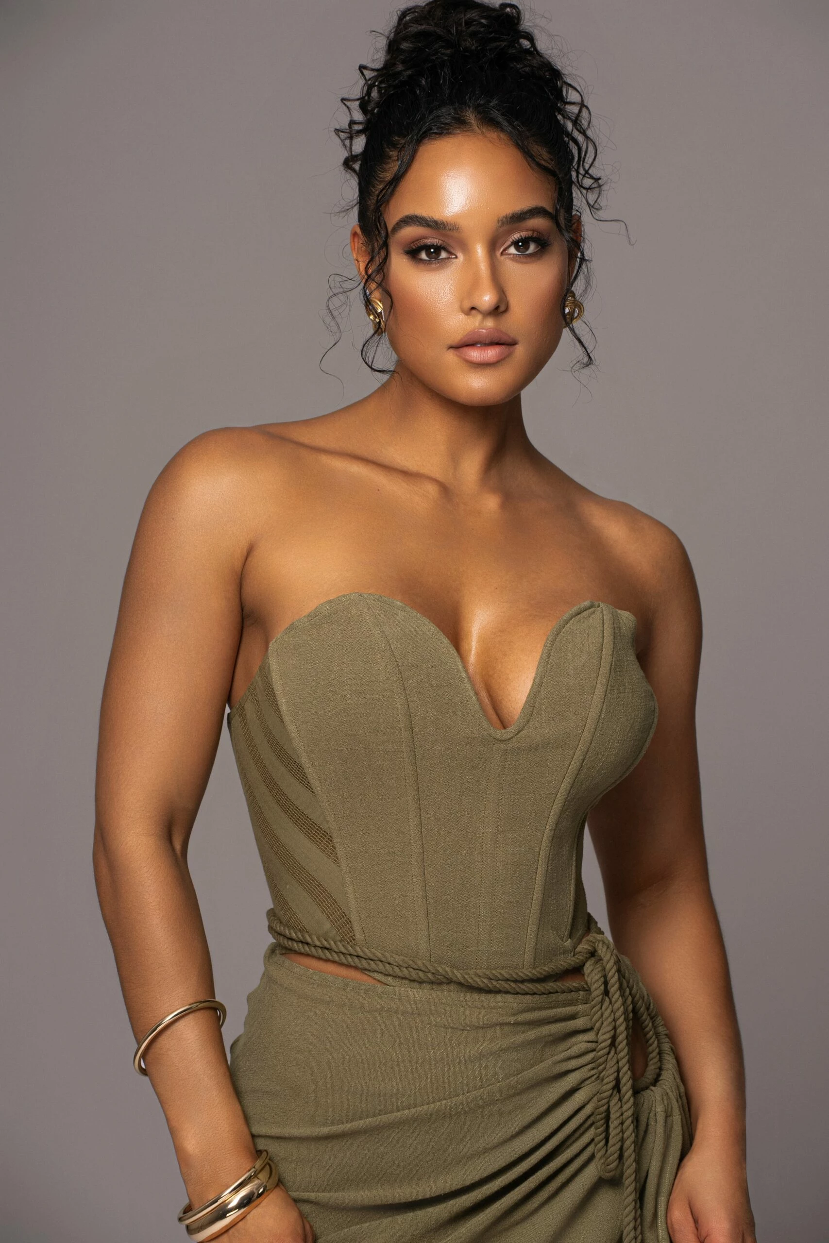 Olive Destination Linen Skirt Set 9 Olive Destination Linen Skirt Set - Image 7