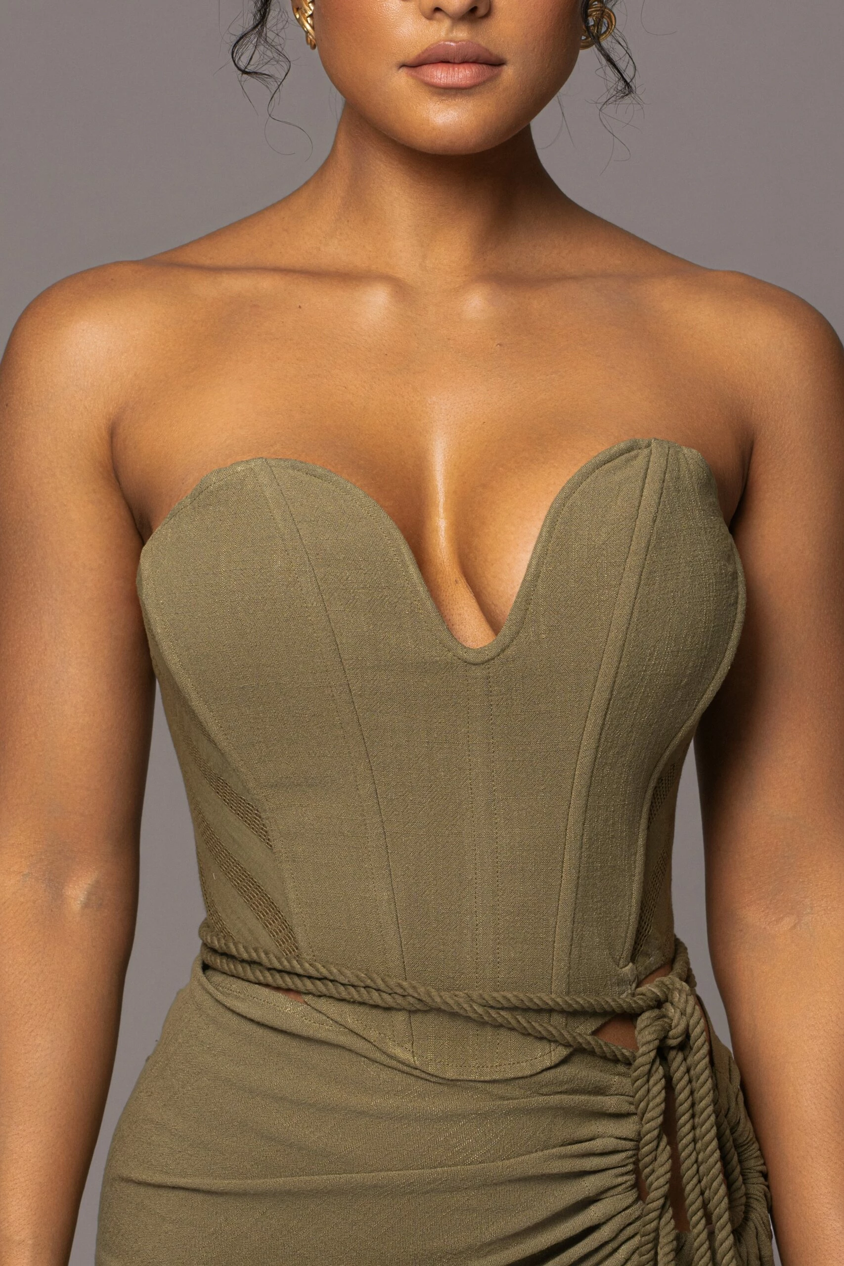 Olive Destination Linen Skirt Set 8 Olive Destination Linen Skirt Set - Image 6