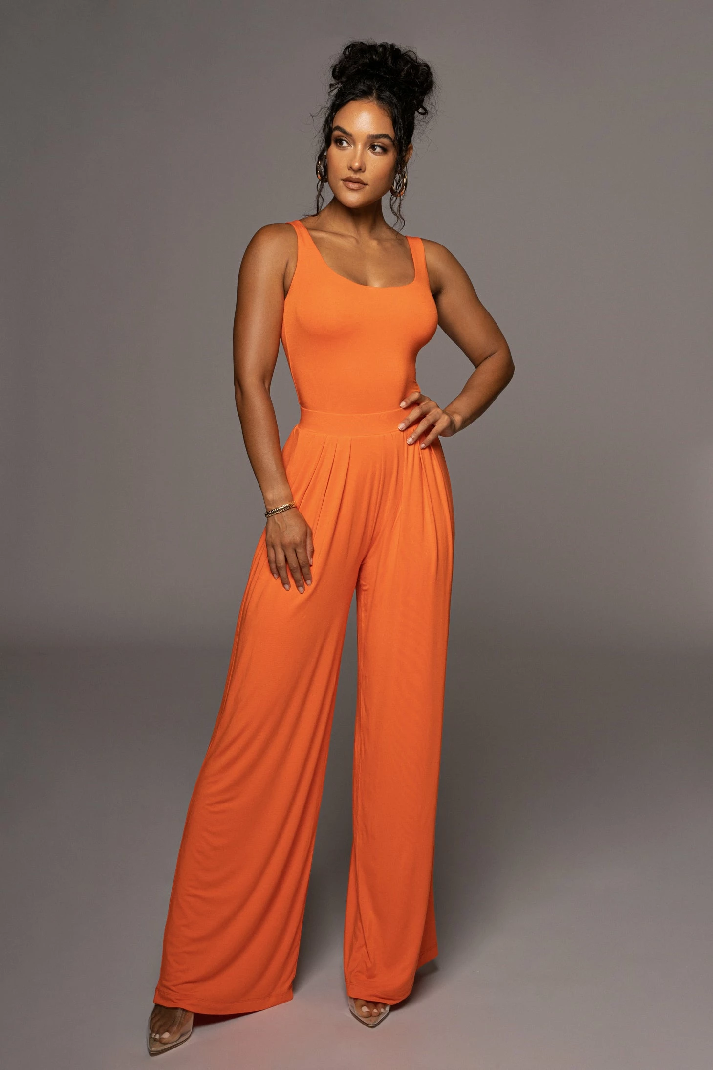 Jluxbasix Tangerine Classic Cut Tank 3 Jluxbasix Tangerine Classic Cut Tank