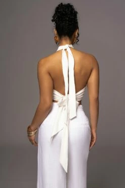 Ivory No Promises Halter Top -Jluxlabel Shop PRODUCT MAY232023 JUNEDROP1 100