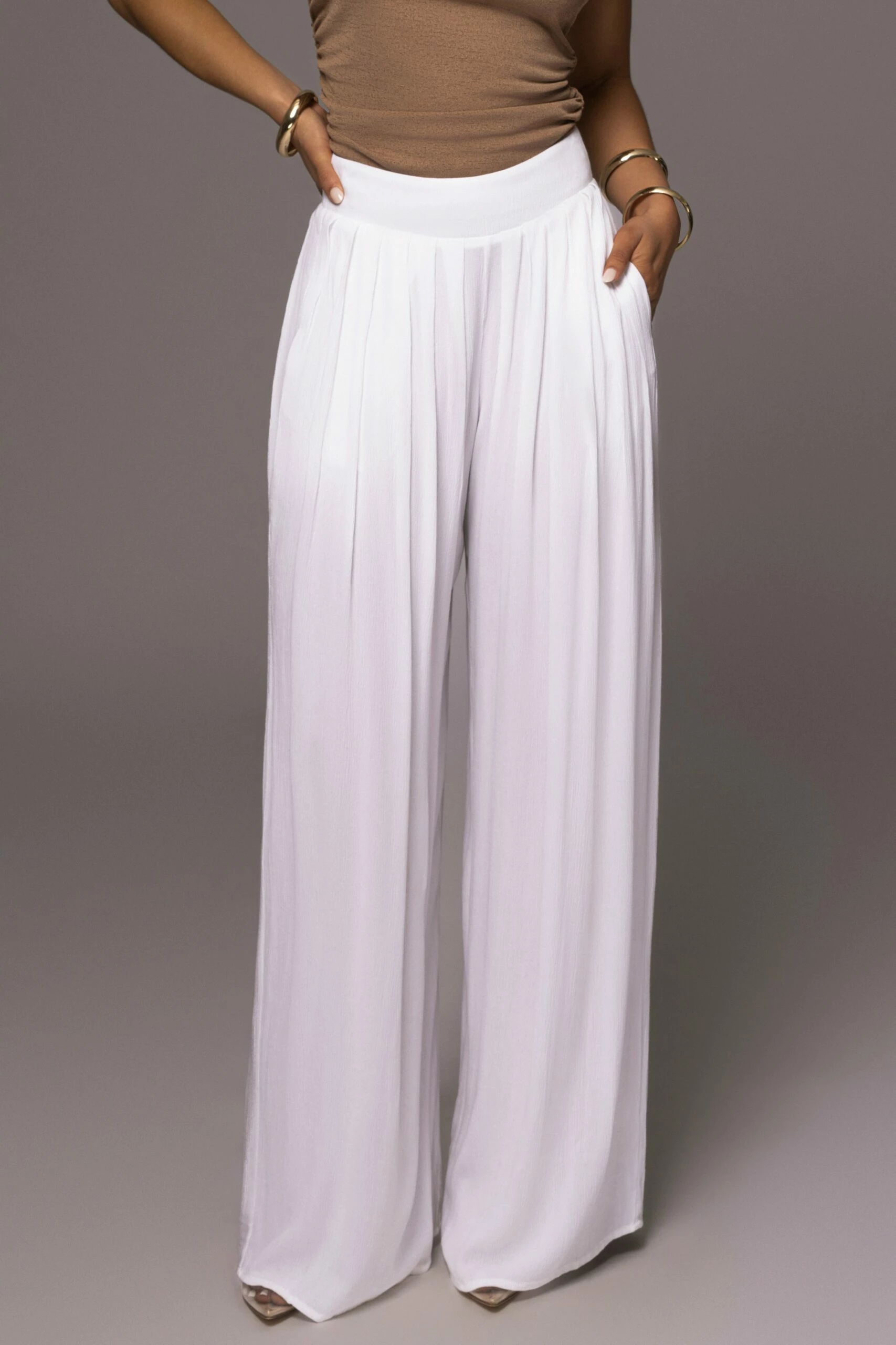 White After Sunset Pleated Pants 6 White After Sunset Pleated Pants - Image 4