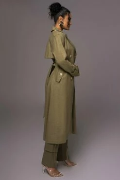 Olive One Step Closer Linen Coat -Jluxlabel Shop PRODUCT MAY232023 JUNEDROP1 210