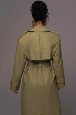 Olive One Step Closer Linen Coat -Jluxlabel Shop PRODUCT MAY232023 JUNEDROP1 212