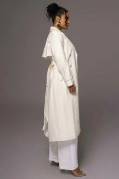 Off White One Step Closer Linen Coat -Jluxlabel Shop PRODUCT MAY232023 JUNEDROP1 240