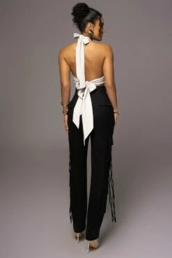 Black Better Half Linen Utility Pants -Jluxlabel Shop PRODUCT MAY232023 JUNEDROP1 280