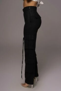 Black Better Half Linen Utility Pants -Jluxlabel Shop PRODUCT MAY232023 JUNEDROP1 282